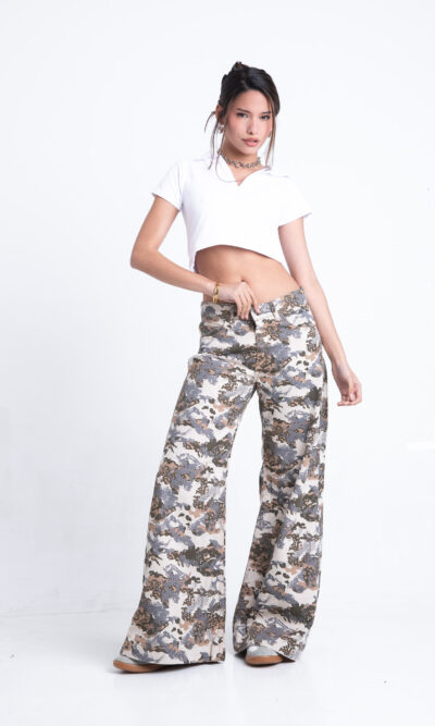 Wide Leg Tarragona Camu (COD.3358)