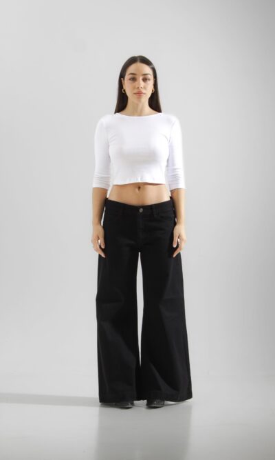 Wide Leg Tarragona Black (cod.3275)