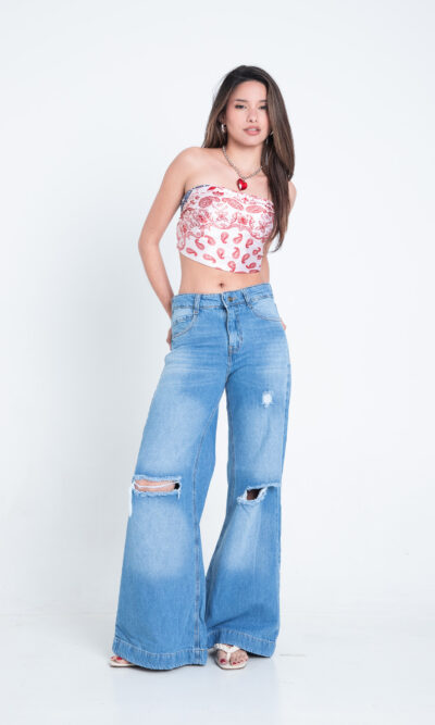 Wide Leg Tarragona con roturas (COD.3374)