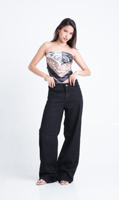 Wide leg Barcelona Black (cod. 3453)
