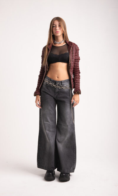 Wide Leg Empire Gris Loc (Cod.3478)