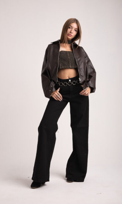 Wide Leg Jelly Black (COD.3522)