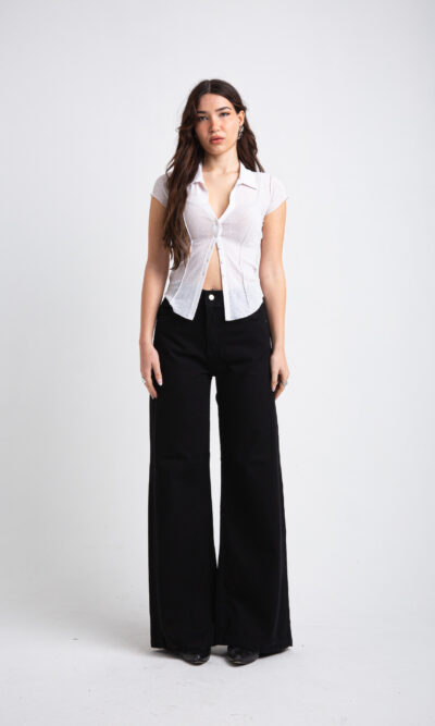 Wide Leg Jelly Black (COD.3578)